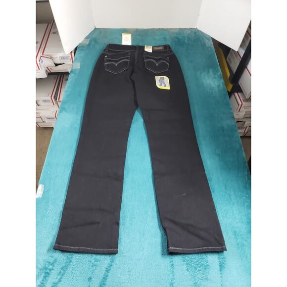 Levis 529 Jeans Size 4 Womens Black Pants Stretch Low Rise Curvy Straight NWT - Picture 13 of 16